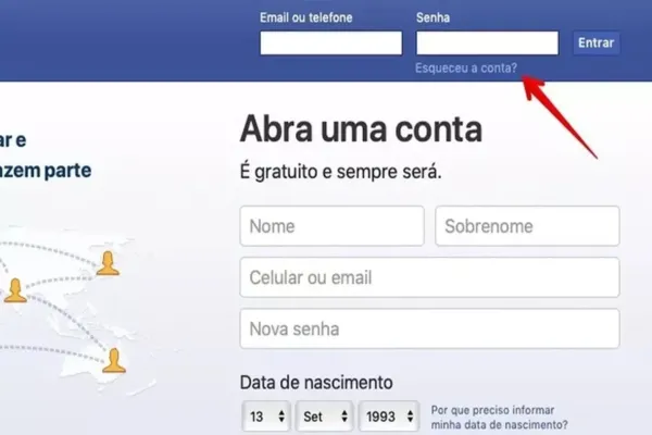 Como Recuperar Conta do Facebook