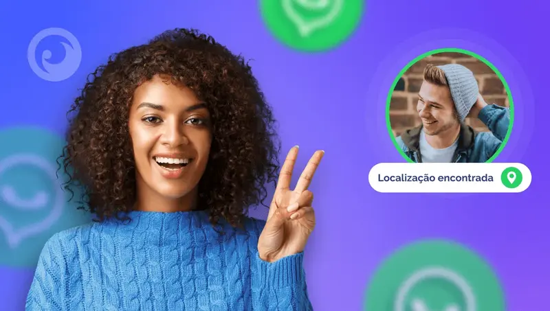 localizar uma pessoa pelo WhatsApp